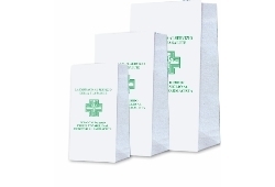 Art. EGO010 Sacchetti in carta  F.to 17+10x34 kraft 30 gr. , ct 10kg.