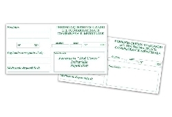 Art. FS2035, Blocchetto memo medicinali conf. 50pz.