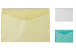 Art. FS507H, Busta portadocumenti. Chiusura con bottone bianco.