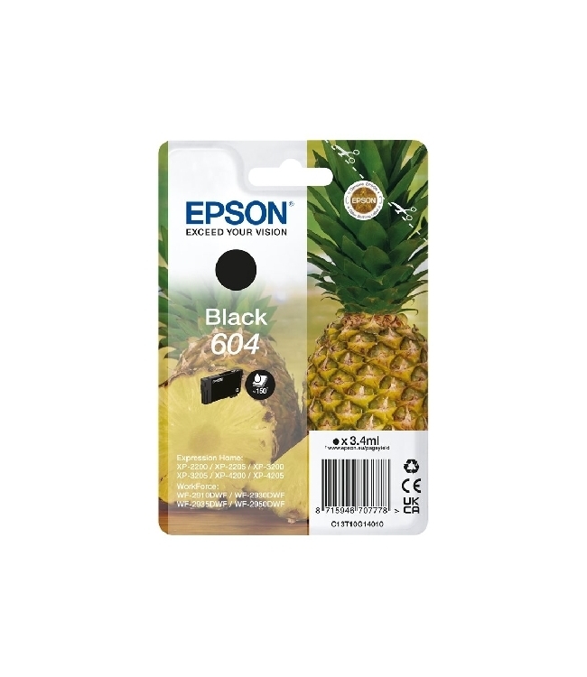 Epson T604 Nero C13T10G14010 Cartuccia Originale