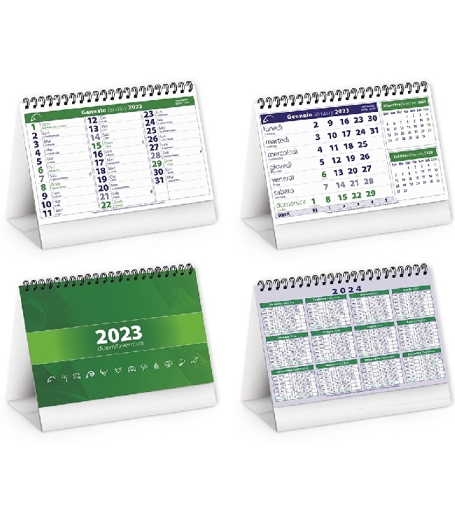 Calendario da tavolo spiralato 16 x 14,5