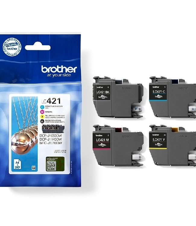 Brother LC421 Giallo Originale per DCP-J1050